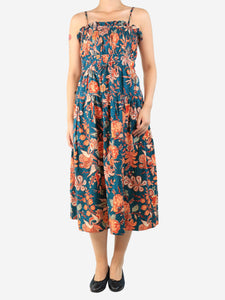 Ulla Johnson Multicolour floral printed midi dress - size UK 10