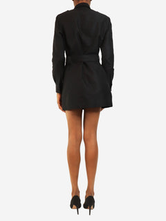 Black belted shirt dress - size UK 6 Dresses Tom Ford 
