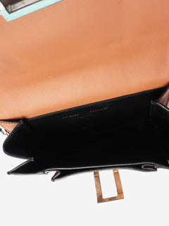 Brown striped exotic leather clutch Cross-body Bags Proenza Schouler 