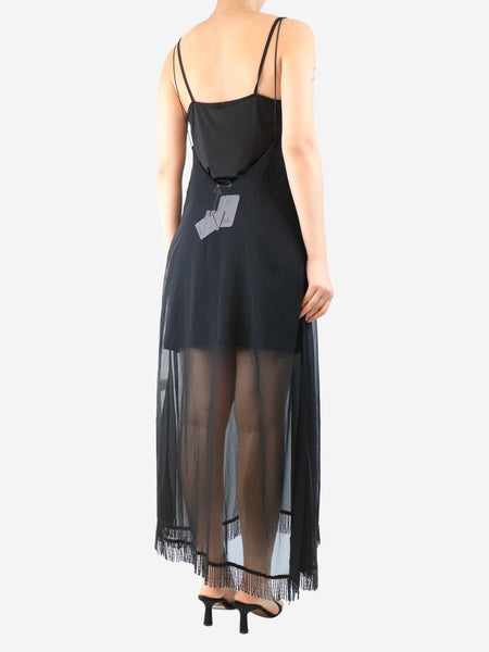 Black 20 Pearls beach cover-up dress - One size alternate image