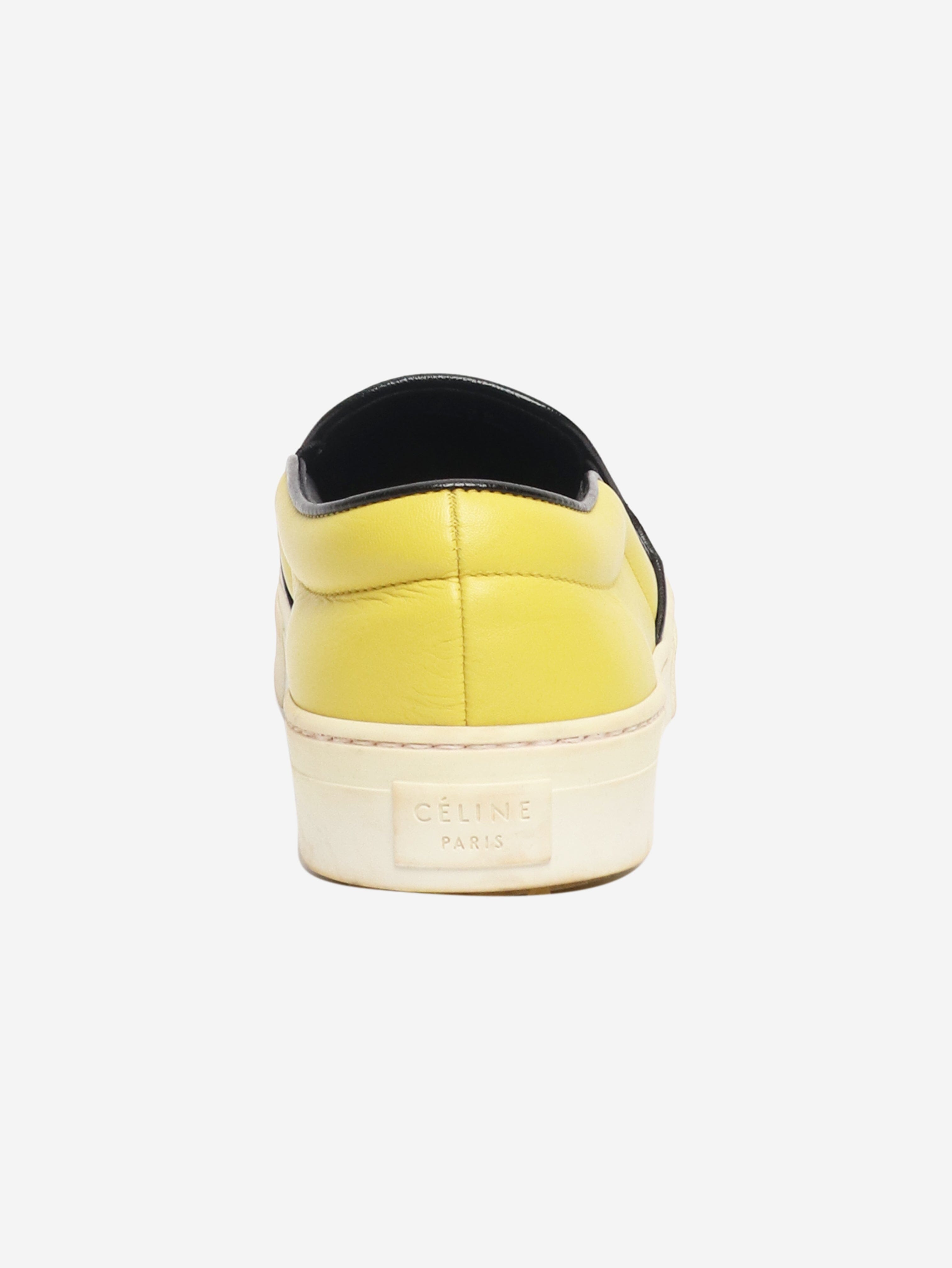 Yellow leather slip on trainers - size EU 38 (UK 5) Trainers Celine 