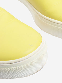 Yellow leather slip on trainers - size EU 38 (UK 5) Trainers Celine 