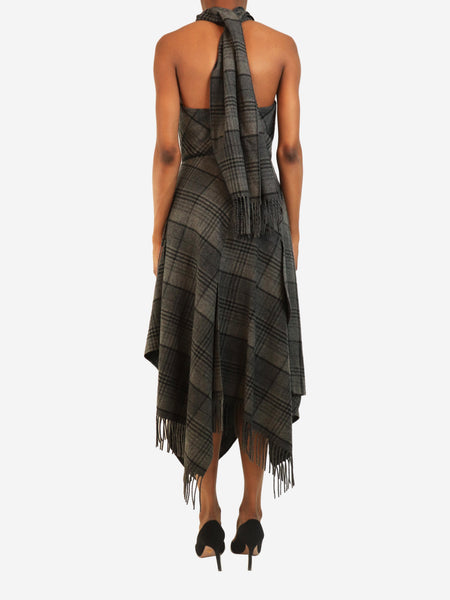 Grey plaid top and skirt set - size UK 4 alternate image