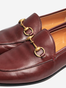 Gucci Burgundy Horsebit leather loafers - size EU 37