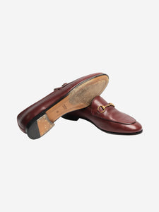Gucci Burgundy Horsebit leather loafers - size EU 37
