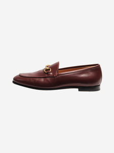 Gucci Burgundy Horsebit leather loafers - size EU 37