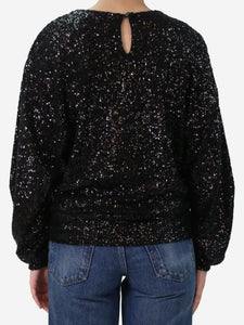 Isabel Marant Isabel Marant Black sequin embellished top - size FR 36