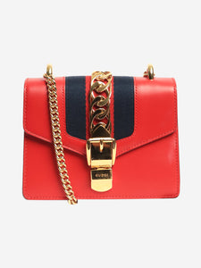 Gucci Red Sylvie leather crossbody bag