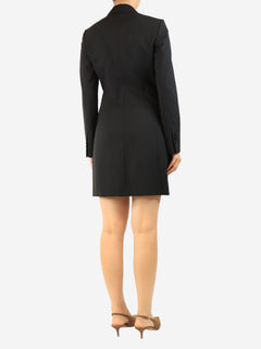 Black double-breasted long wool blazer - size UK 10 Coats & Jackets Theory 