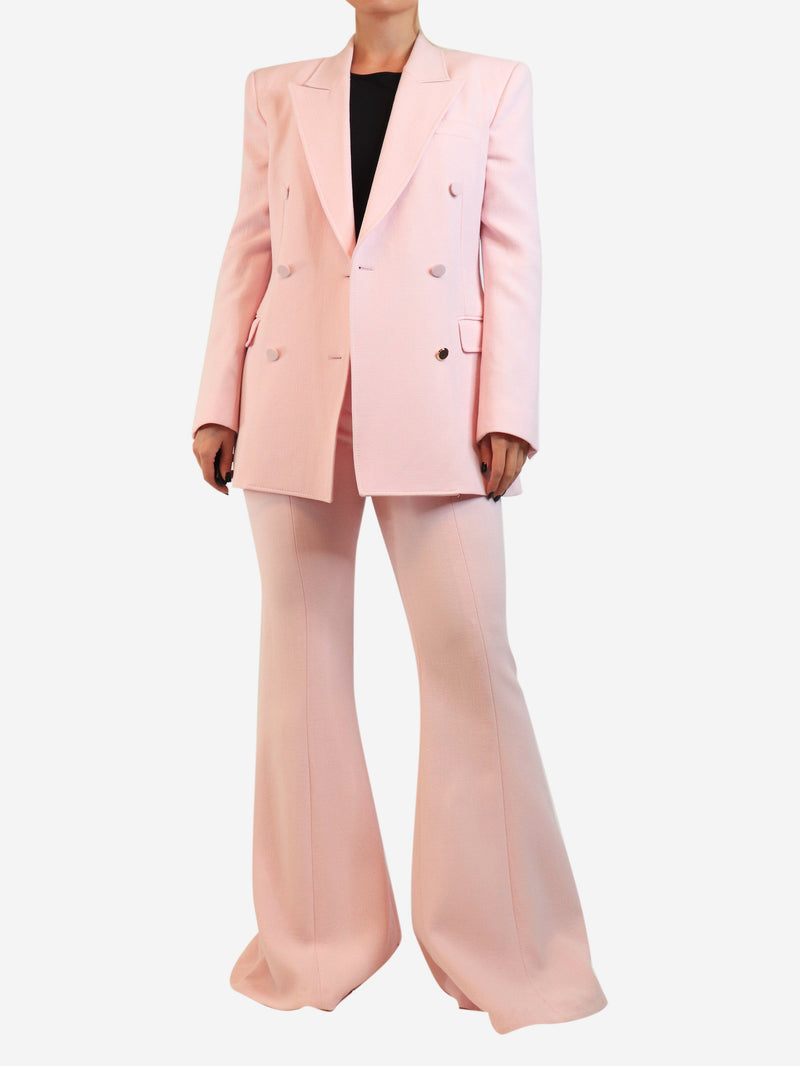 Pink cashmere double breasted blazer and trousers set - size UK 10 Sets Gabriela Hearst 