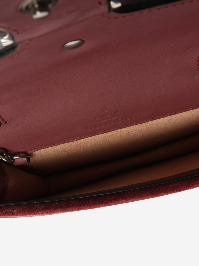 Burgundy mini GG Supreme Dionysus crossbody bag Handbags Gucci 