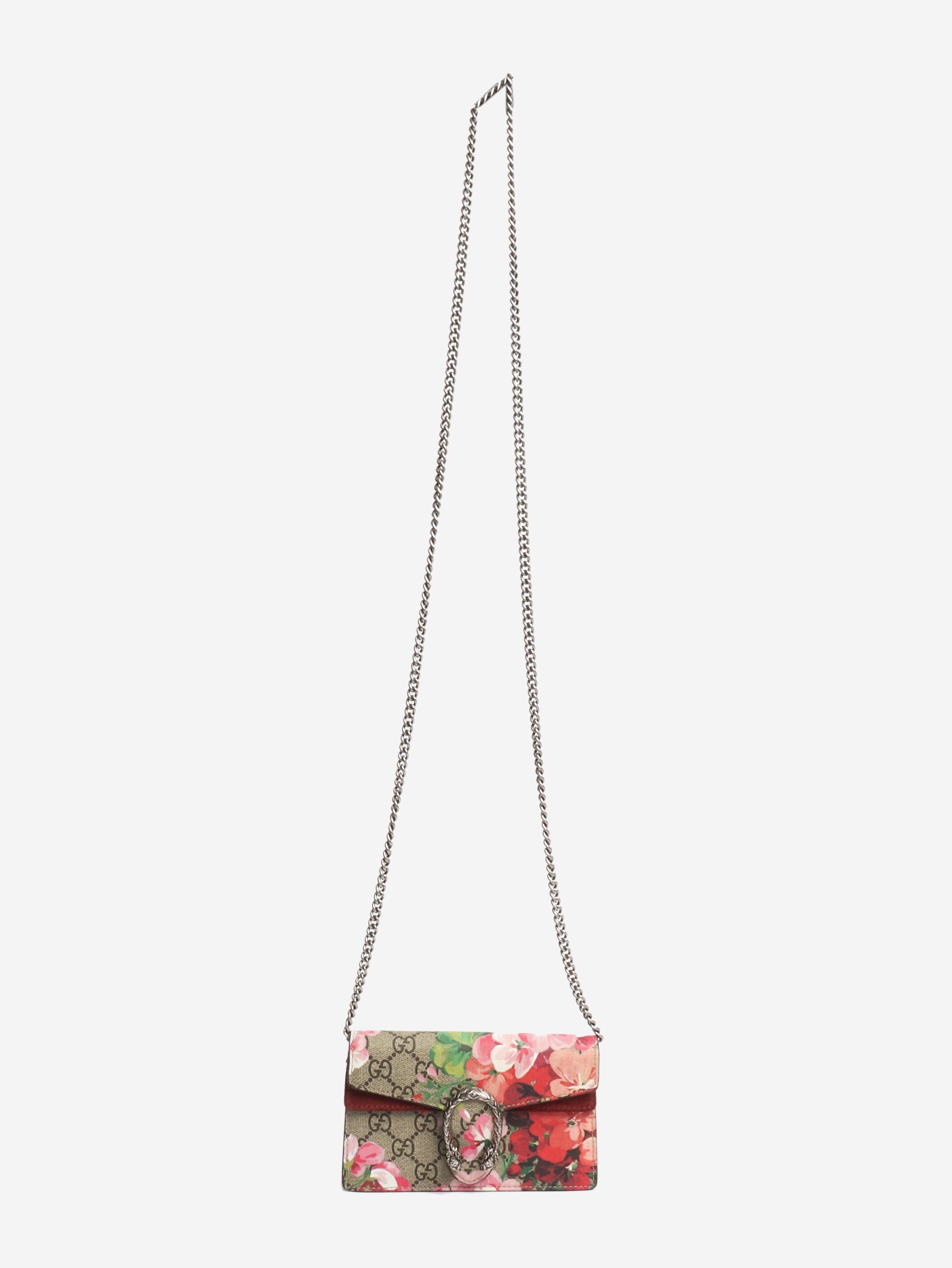 Burgundy mini GG Supreme Dionysus crossbody bag Handbags Gucci 