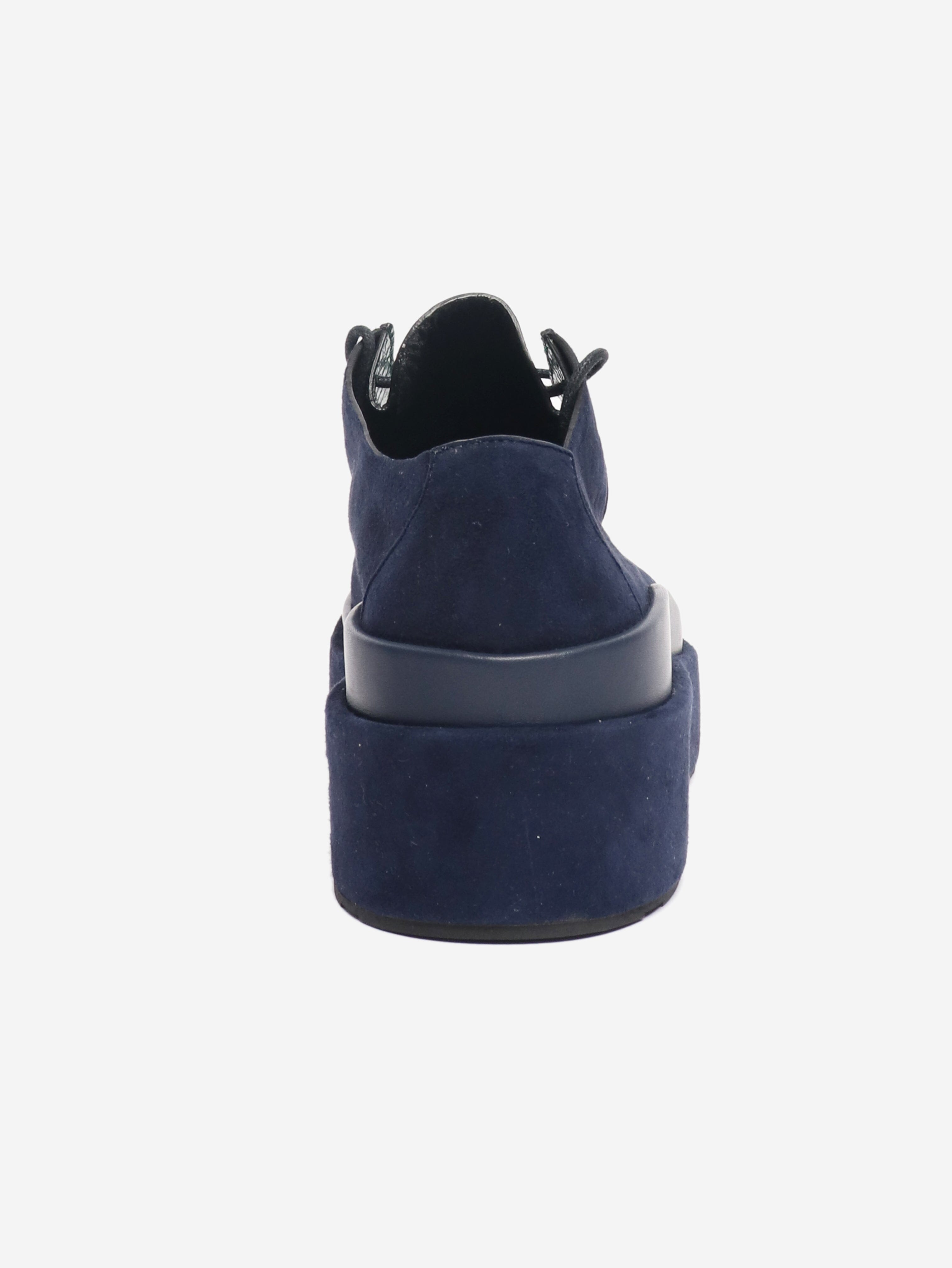Blue suede platform shoes - size EU 38.5 Flat Shoes Jil Sander 