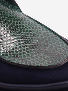 Blue suede platform shoes - size EU 38.5 Flat Shoes Jil Sander 
