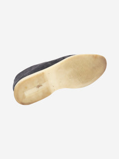Dark blue Open Walk suede shoes - size EU 41 Flat Shoes Loro Piana 