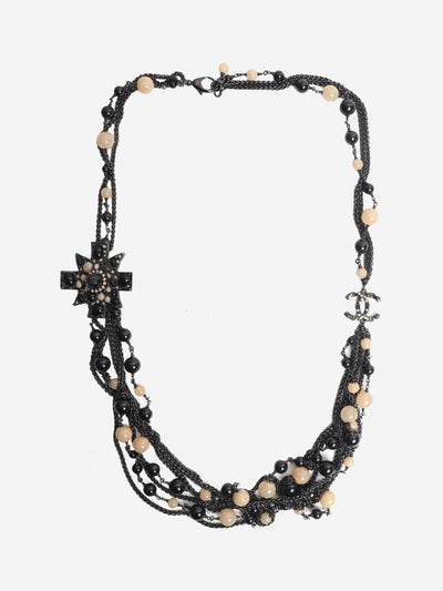Black beaded chain belt Belts Chanel 