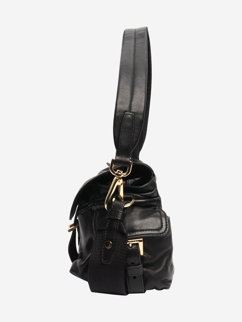 Black Explore leather shoulder bag Shoulder bags Prada 