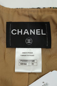 Chanel Multicolour tweed cropped jacket - size UK 10