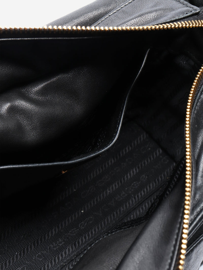 Black Explore leather shoulder bag Shoulder bags Prada 