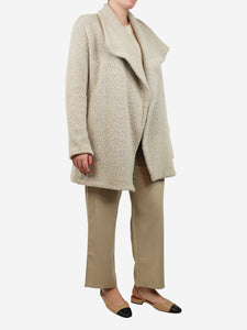 James Perse Neutral boiled wool jacket - size L