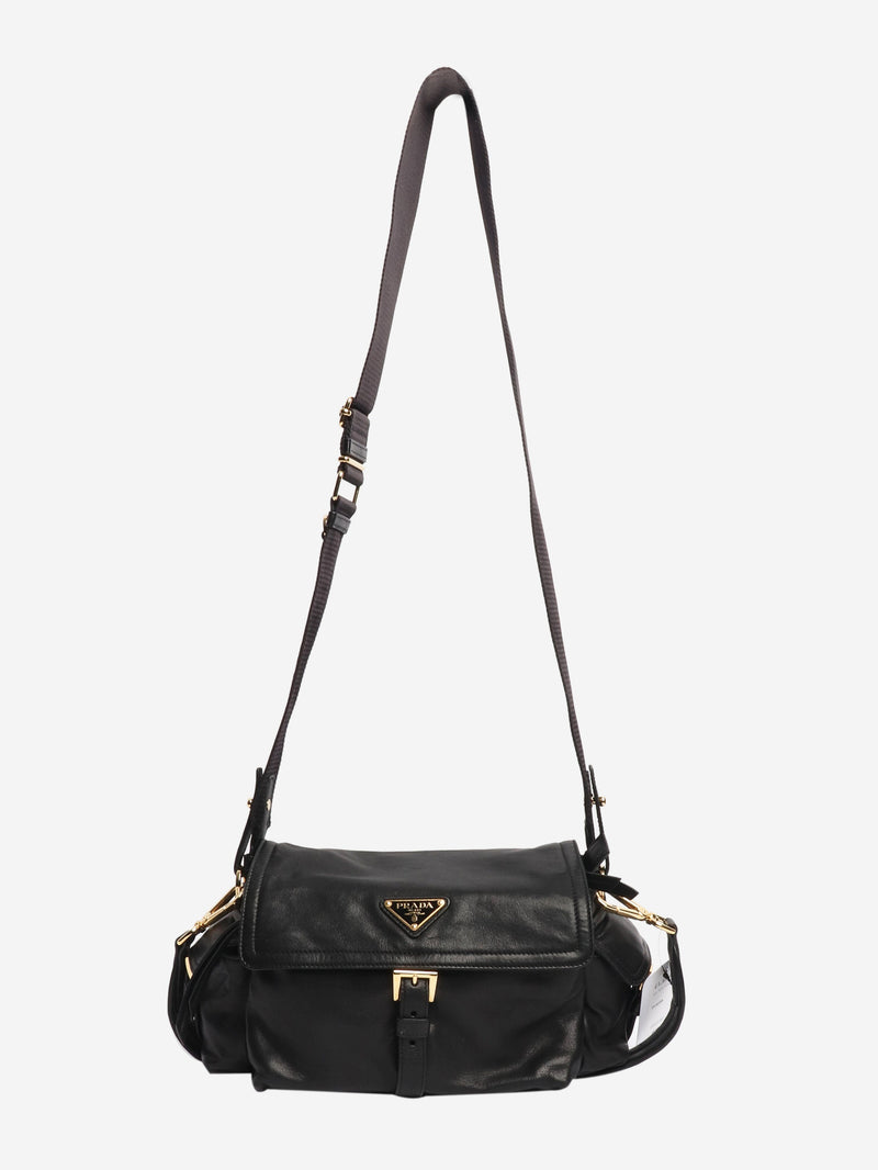 Black Explore leather shoulder bag Shoulder bags Prada 