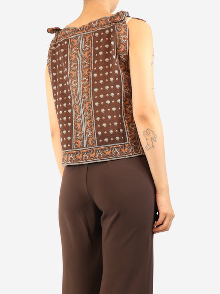 Brown Amalia top - size S alternate image