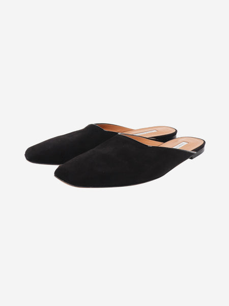 Black suede mules - size EU 42 alternate image