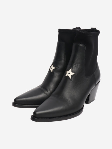 Black western boots - size EU 38 (UK 5) alternate image