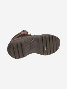 Yeezy x Adidas Dark brown desert boots - size UK 7.5