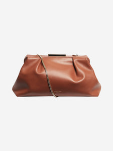 Demellier Brown leather clutch