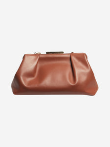 Demellier Brown leather clutch