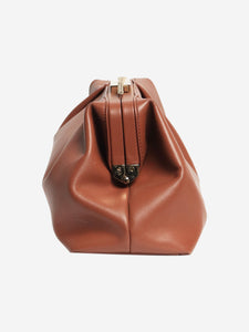 Demellier Brown leather clutch