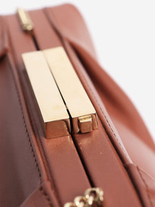 Demellier Brown leather clutch