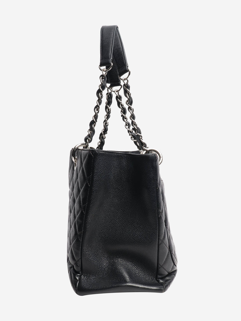 Black 2014 Caviar Grand shopping tote bag Tote Bags Chanel 