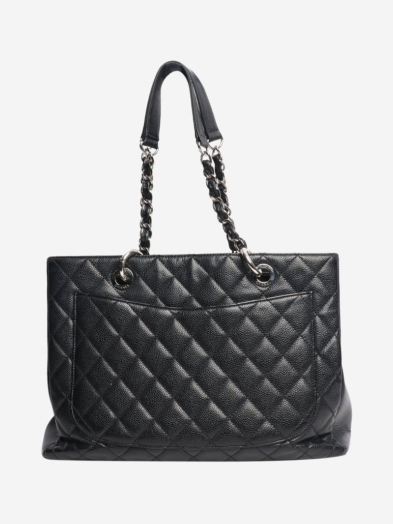 Black 2014 Caviar Grand shopping tote bag Tote Bags Chanel 