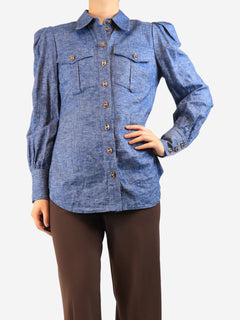 Blue denim shirt - size UK 10 Tops Zimmermann 