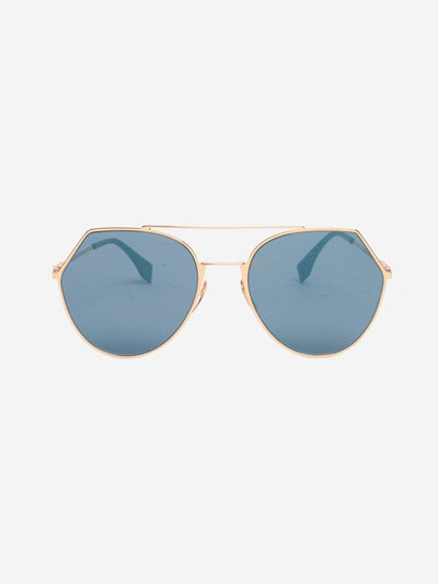 Blue mirrored round sunglasses Sunglasses Fendi 