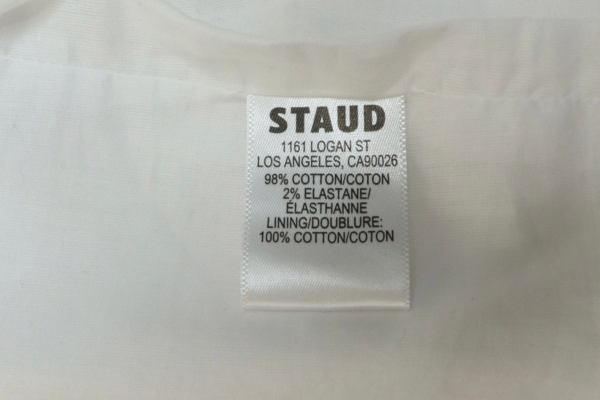 White long-sleeved mini shirt dress - size XS Dresses Staud 