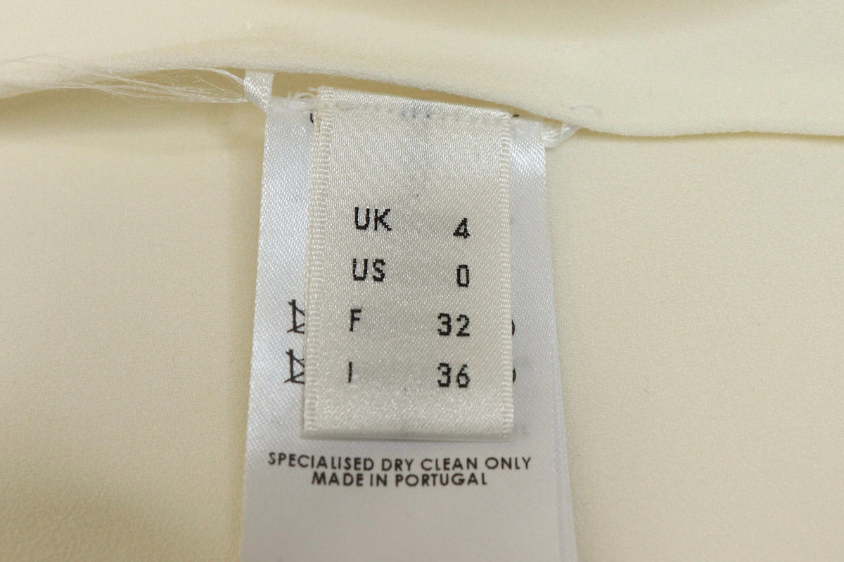 Cream sweetheart neckline midi dress - size UK 4 Dresses Victoria Beckham 