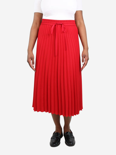 Red pleated elasticated waist skirt - size IT 44 Skirts Red Valentino 
