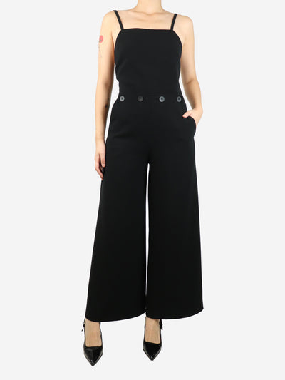 Black Tabarin wide-leg jumpsuit - size UK 10 Jumpsuits Max Mara 