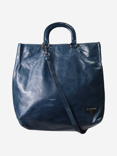 Blue leather tote bag Tote Bags Prada 