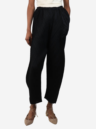Black pleated trousers - size S Trousers Issey Miyake 