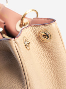 Christian Dior Neutral 2013 Diorissimo leather 2way bag