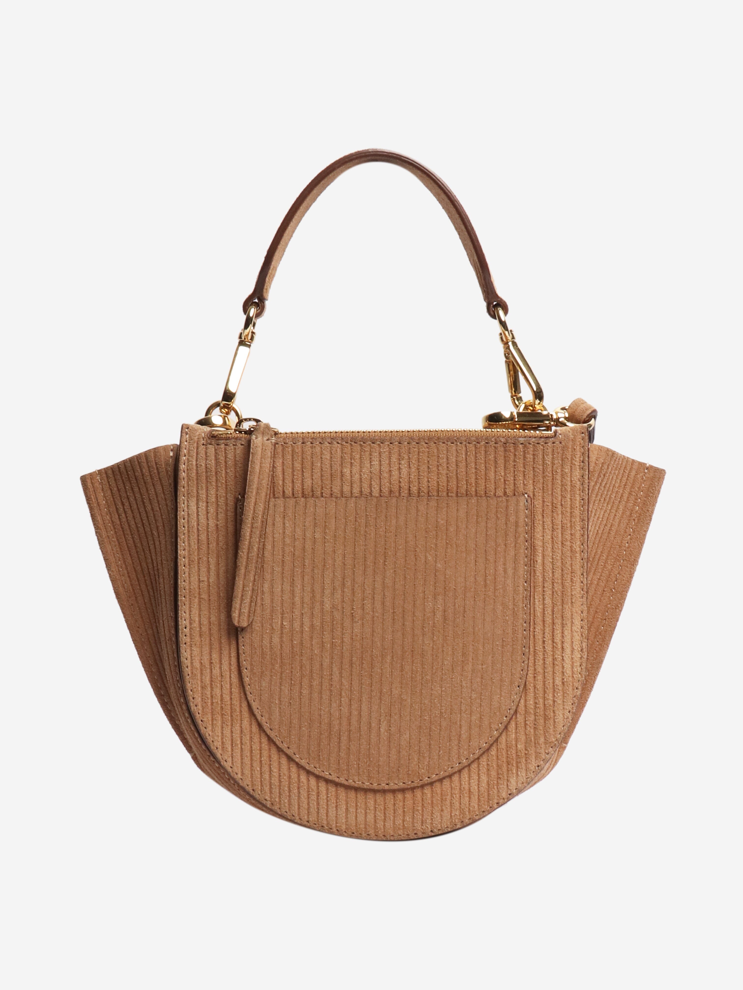 Brown suede cross-body bag Cross-body bags Wandler 