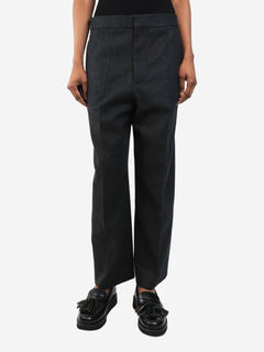 Grey wool trousers - size UK 8 Trousers Alaia 