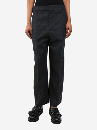 Grey wool trousers - size UK 8 Trousers Alaia 