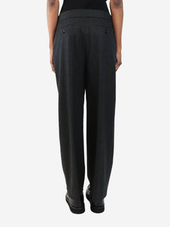 Grey wool trousers - size UK 8 Trousers Alaia 