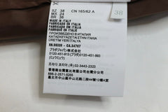 Miu Miu brown leather mini skirt - view 3