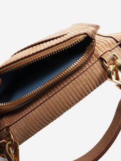 Brown suede cross-body bag Cross-body bags Wandler 